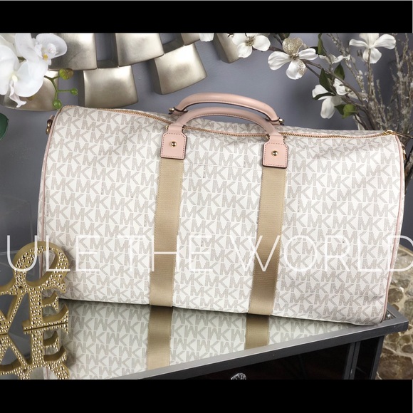 Michael Kors Logo Weekender Travel Duffle Bag - Picture 5 of 8